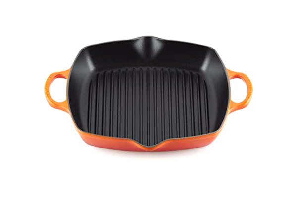 Le Creuset  Signature Enamelled Cast Iron Square Griddle Pan with 2 Handles 30cm Volcanic