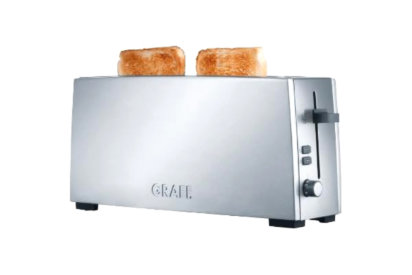 Graef  Matt Brushed Long Slot Stainless Steel Toaster