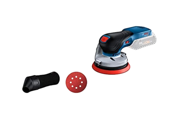 Bosch  Professional 18V System sladdlös excenter slipmaskin GEX 18V-125 (inkl. sliprondell (125 mm), 1 x slippapper, dammpåse, 6 000–10 000 v/min, utan batteri och laddare, i kartong)