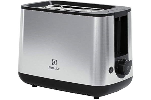 Electrolux  Brödrost Create 4 E3T1-3ST, Rostat bröd för två brödskivor, 7 rostningslägen, Upptinings funktion, Löstagbar smulbricka, Upplyftningsspak, Stoppknapp, 800 W, Rostfritt stål