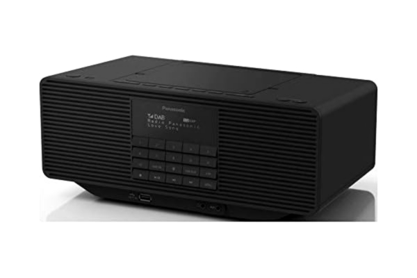 Panasonic  RX-D70BTEG-K Digitalradio med CD (DAB+, stereoljud, Bluetooth, FM, nät- och batteridrift, AUX, larmfunktion), svart