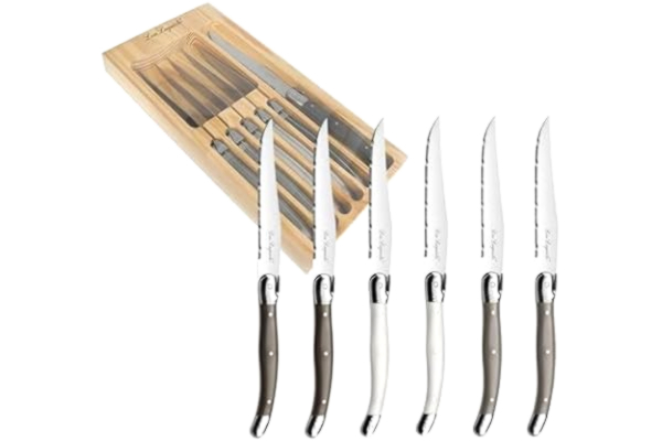 Lou Laguiole Lou laguiole Tradition - Coffret 6 couteaux biff Mixés