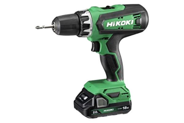 HiKOKI  Akkuschrauber DS18DF (Li-Ion, 18 V, 2 Gang, 53 Nm, LED-Licht, Koffer, inkl. 2 x 2.0 Ah Akku und Ladegerät)