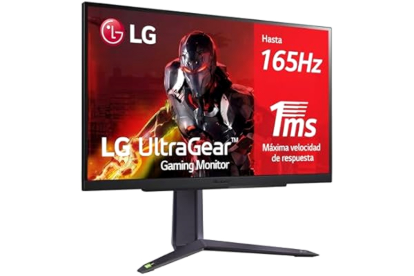 LG  UltraGear 27GR75Q-B - GR75Q Series - LED-skærm - 27 - 2560 x 1440 QHD @ 165 Hz - IPS - 300 cd/m² - 1000:1 - HDR10 - 1 ms - 2xHDMI, DisplayPort - sort, lilla