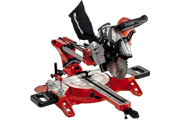 Einhell  4300395 Dual Drag, Crosscut and Miter Saw TC-SM 2534/1 (Maximum 2350 W, Integrated Drag Function, Saw Head Tilts to Left/Right, Laser, Include Carbide-Tipped Precision Saw Blade)