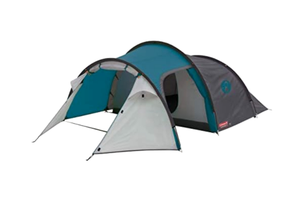 Coleman  Cortes 3 Tent, 3 Man Tent, 1 Bedroom Hiking Tent, Absolutely Waterproof Lightweight Camping Tent with Sewn-in Groundsheet, Blue