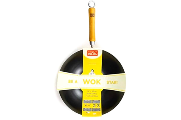 Dexam  NS kulsstål Wok, svart 30 cm.