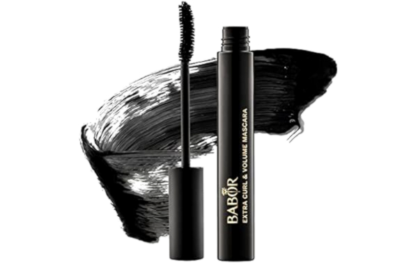 Babor BABOR MAKE UP Extra curl & volym mascara svart, för perfekt böjda ögonfransar maximal densitet, fyllighet och längd, med fiberborste, 10 ml