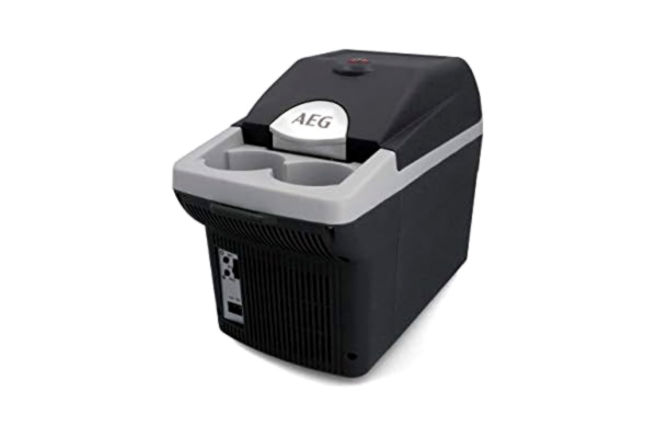 AEG Automotive  10693 Board-Bar BK 6 Thermo-elektrische koel- en warmhoudbox 6 liter, 12 volt voor auto en stopcontact, kan worden vastgemaakt in de auto