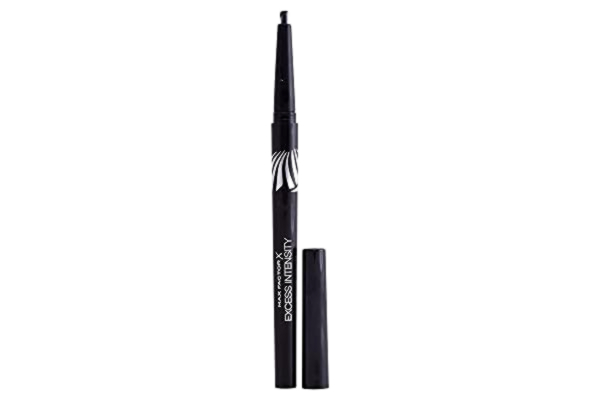 Max Factor  Excess Intensity Longwear Eyeliner Charcoal – vattentät eyeliner för vändning – för det perfekta ögonstrecket – färg svart – 1 x 2 g