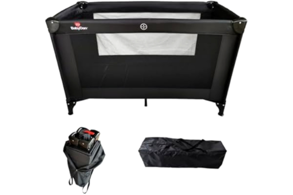 BabyDan  Extra stor resesäng, 60 x 120 cm (baby lekhage) – mångsidig komfort för ditt barns sömn och lek