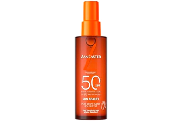 Lancaster  Sun Beauty Fast Tan Optimizer Satin Dry Oil - Torr & Satin Sololja SPF50 utan oljig effekt, ljus och torr finish, 150 ml