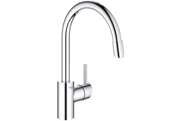 Grohe  Concetto etgr køk udtr.m - etgr køkbat, C-tud, ethulsmontage, zero, højt udløb 32663003