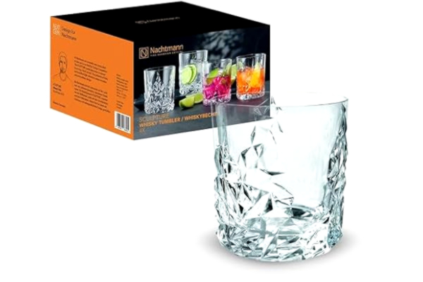 Nachtmann Spiegelau & Nachtmann Sculpture Whiskybägare Sculpture Whiskybägare, Glas, Set med 4 x 356 ml, Kristall Klar