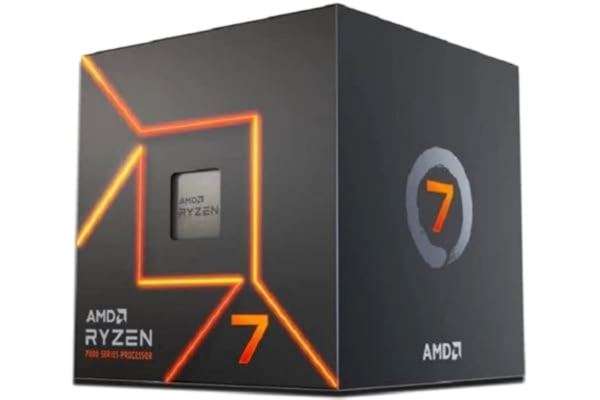 AMD  Ryzen 7 7700 Wraith Prism Prosessor/CPU - 8 kjerner - 3.8 GHz - AMD AM5 - AMD Boks (med kjøler)