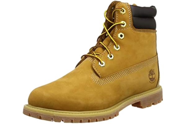 Timberland  Waterville damskie buty sznurowane 6 cali Double Collar Waterproof, żółty - Gelb Wheat Nubuck - 38.5 EU