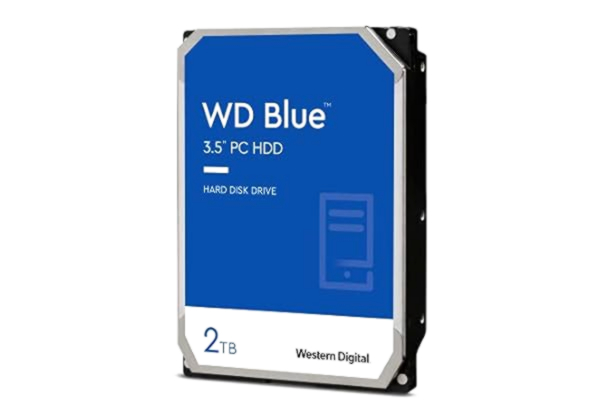 WD  Blue 2TB PC Hard Drive - 5400 RPM Class, SATA 6 Gb/s, 256 MB Cache, 3.5 Inch - WD20EZAZ