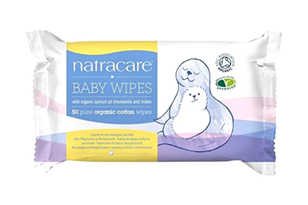 Natracare Org bomull babyservetter (50 cm) – x 2 x dubbel deal paket *