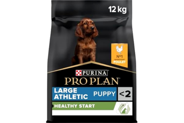 Purina ProPlan PURINA PRO PLAN Large Athletic Puppy Valpmat torr med OPTISTART, rik på kyckling, 1-pack (1 x 12 kg)