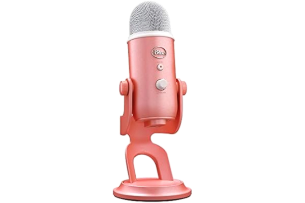 Logitech  G Blue Yeti Premium USB-Spelmikrofon för Streaming, Blue VO!CE-Mjukvara, PC, Podcast, Studio, Datormikrofon, Exklusiva Streamlabs-Teman, Special Edition Finish - Rosa