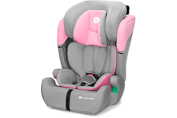 KinderKraft Kinderkraft COMFORT UP i-Size bilbarnstol 76–150 cm, R129 Godkänd, 5-Punktsbälte, Justerbart Nackstöd, Ventilerad Klädsel, Växer Med Barnet, Rosa