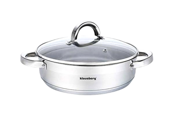 Klausberg GARNEK PŁASKI Z POKRYWĄ 26cm KLAUSBERG KB-7173