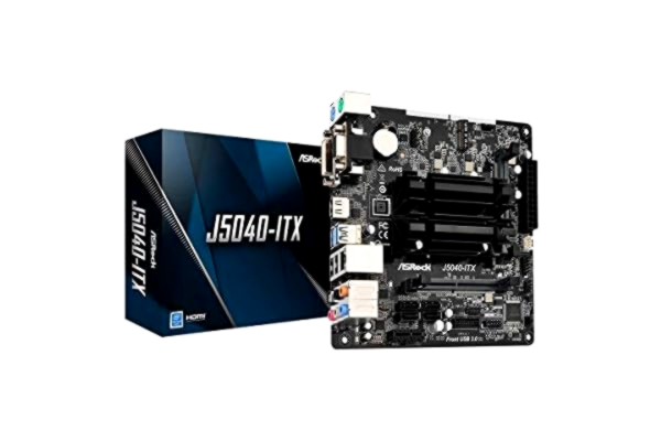 ASRock  J5040-ITX, Integrated Intel Quad-Core J5040, Mini ITX, DDR4 SODIMM, VGA, DVI, HDMI