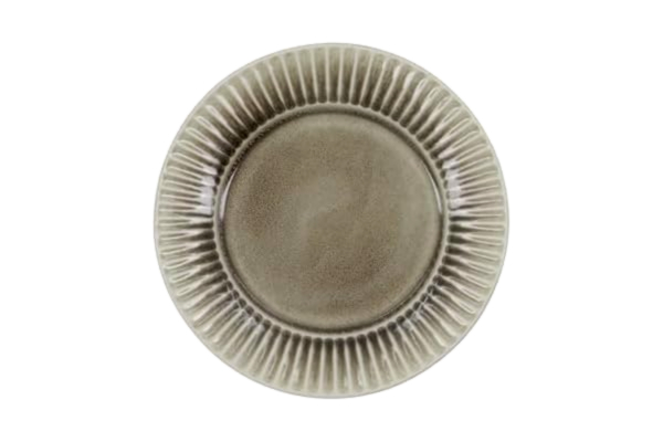 House Doctor  tallrik, HDPleat, grå/brun, h: 2 cm, diameter: 22 cm