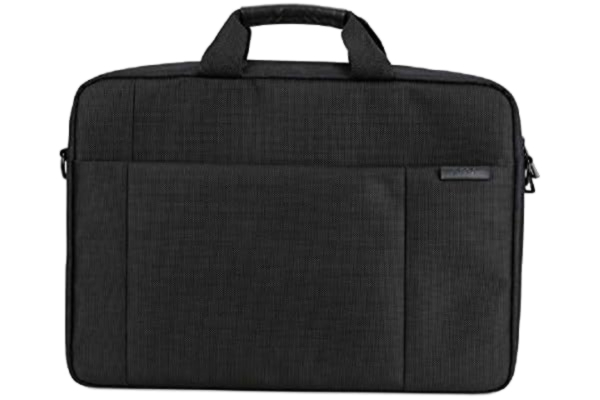 Acer  Bärväska till bärbar dator (lämplig för upp till 14 tum bärbara datorer/Chromebooks: Universellt skyddsfodral med axelrem och vaddering, rem för att fästa på vagn, extra framficka) svart