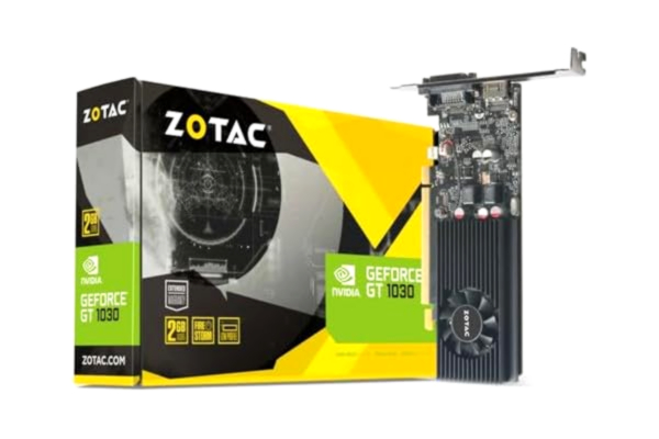 Zotac  NVIDIA GeForce GT 1030 2 GB GDDR5 grafikkort – svart