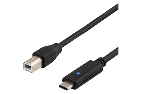 Deltaco  USBC-1016 USB-kabel 2 m USB 2.0 USB B svart