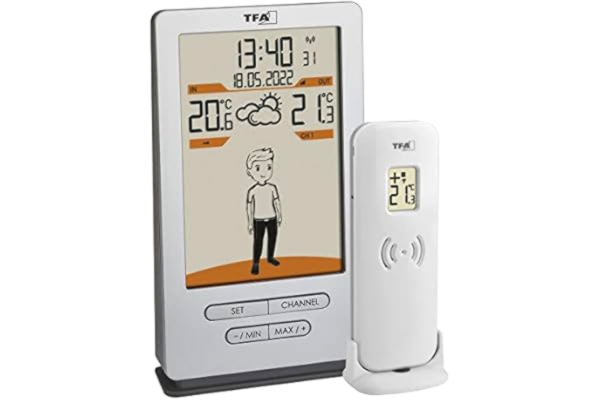 Tfa Dostmann TFA Dostmann Weather Jack 35.1166.54 Trådløs vejrstation Prognose for 12 til 24 timer Antal sensorer maks. 3 stk