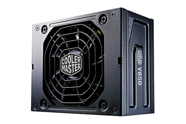 Cooler Master  V850 SFX Gold, EU-Kontakt - 850W 80 PLUS Gold, Helt Modulärt Nätaggregat, SFF/Mini-ITX PSU, Tyst 92 mm FDB-Fläkt, Semi-Fläktlöst Läge, SFX-till-ATX-Fäste, 10 Års Garanti - 850W