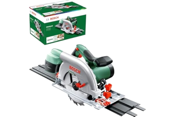 Bosch  cirkelsåg PKS 66 AF (med styrskena, 1 600 watt, i kartong)