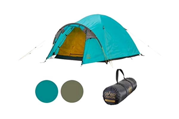 Grand Canyon  TOPEKA 2 - Dome tent for 2 people | ultra-light, waterproof, small pack size | tent for trekking, camping, outdoor | Blue Grass