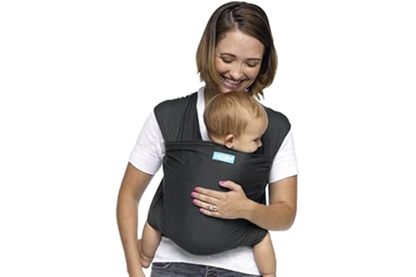 Moby Wrap MOBY Evolution Baby Wrap Carrier for Newborn to Toddler, Baby Sling from Birth, One Size Fits All, Lighter Version of MOBY Classic Wrap, Breathable Stretchy Wrap, Unisex