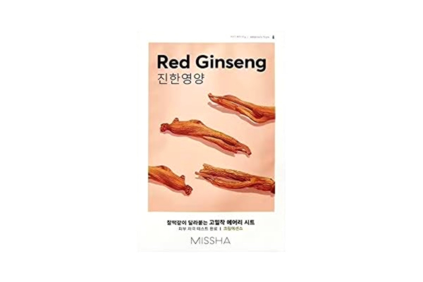 Missha MISSHA Airy Fit Sheet Mask (röd ginseng), 19 ml