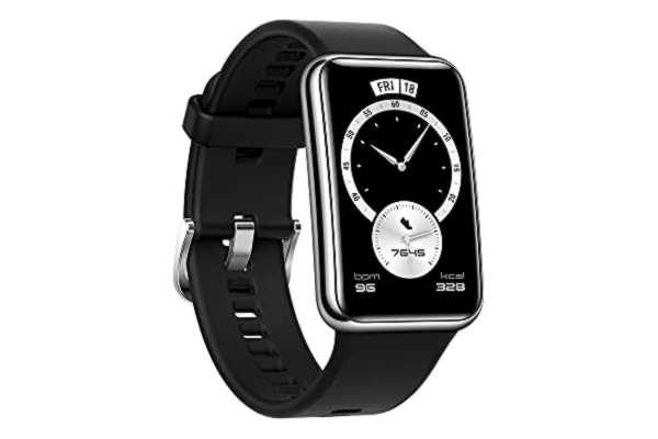 Huawei HUAWEI WATCH FIT Elegant, Smartwatch, 1,64 cala, Żywy wyświetlacz Amoled, 10 dni żywotności baterii, Wbudowany GPS, Elegant czarny