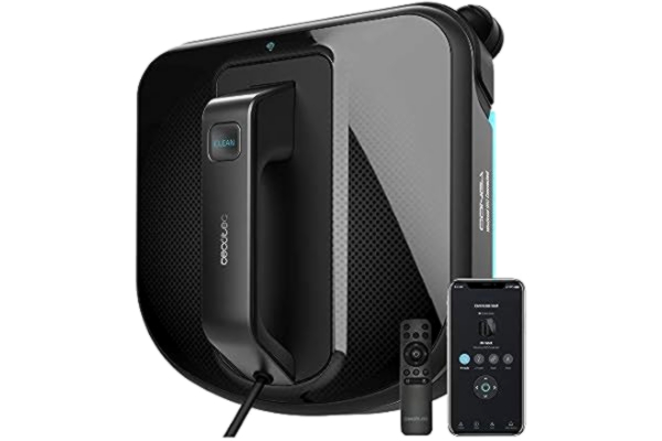 Cecotec  robot do czyszczenia szyb Conga WinDroid 980 Connected. Aplikacja, mop wibracyjny, 5 trybów czyszczenia, bezpieczeństwo systemu, kwadratowy design, inteligentna nawigacja