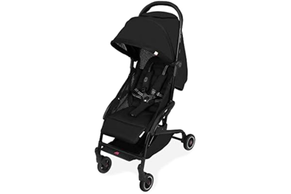 Maclaren  Atom Style Set compact flat fold lightweight stroller. Newborns up to 25 kg, UPF 50+ extendable waterproof hood, reclining seat. Fits in airplanes. Accessories included. Black
