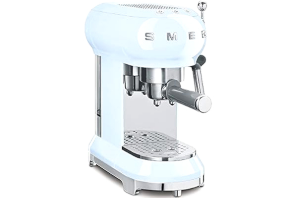 SMEG Smeg 50's Style ECF01PBEU - Kaffemaskine med capuccinatore - 15 bar - pastelblå
