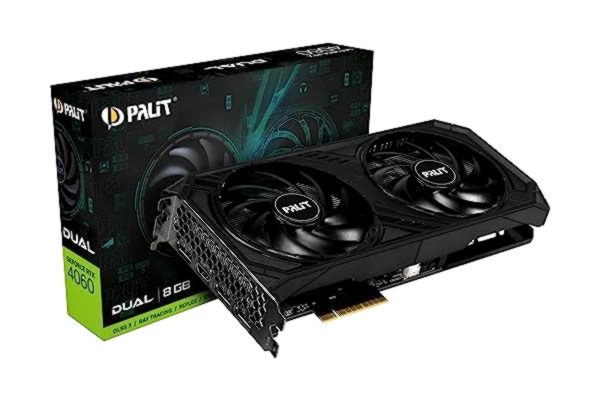 Palit  GeForce RTX 4060 DUAL - 8GB GDDR6 RAM - Grafikkort