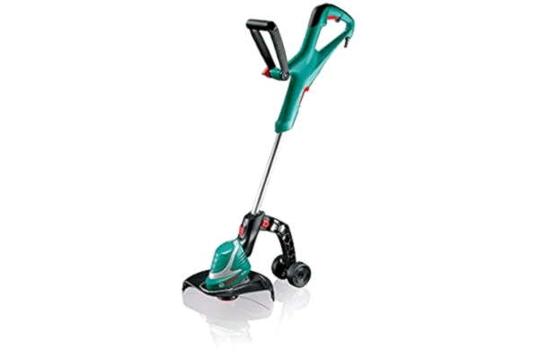 Bosch  06008 A5500 Art 30 podkaszarka z kółkami, trzonek teleskopowy regulowany w zakresie 80-115 cm, szerokość cięcia 30 cm.