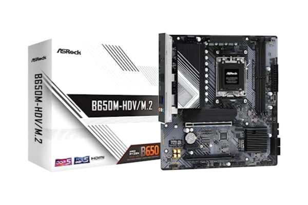 ASRock  B650M-HDV/M.2, AMD B650, AM5, Micro ATX, 2 DDR5, HDMI, DP, 2.5G LAN, PCIe4, 2x M.2