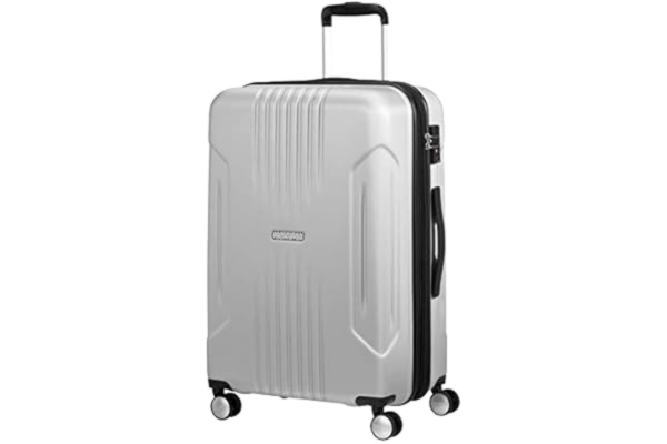 American Tourister  Tracklite Spinner koffer, zilver (silver), M (67 cm - 82 L), koffers en trolleys