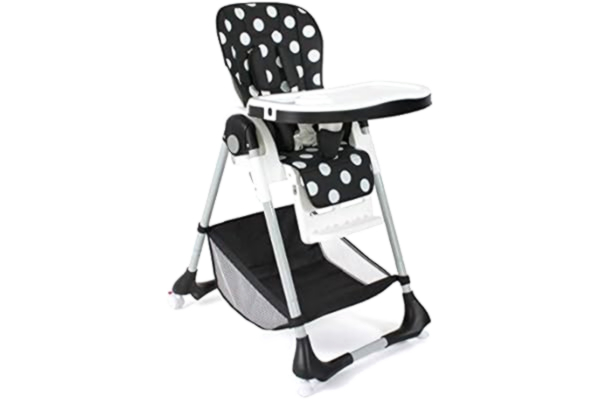 Chic 4 Baby CHIC 4 BABY Anuk, 337 40, hoge kinderstoel, dots, zwart-wit