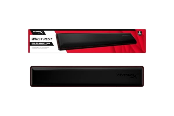 HyperX  Wrist Rest - Kylgel - Memory Foam - Halkskydd - Ergonomisk - Tangentbordstillbehör, Svart