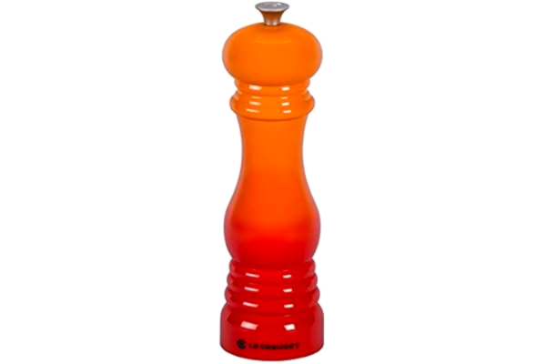 Le Creuset  Pepparkvarn, ABS-plast, 6,2 x 6,2 x 20,8 cm, keramisk kvarn, ugnsröd