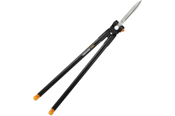 Fiskars  PowerLever Grass And Hedge Shear GS53, Multifunctional hedge and lawn scissors, range up to 2.5 m, black / orange, 1001565