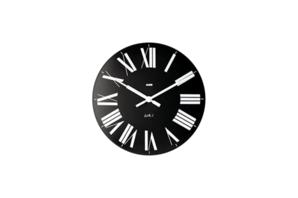 Alessi  Firenze Väggklocka, Svart